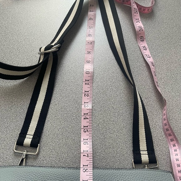 Christopher Kon Grey Pebbled Crossbody Leather Bag - Picture 15 of 16